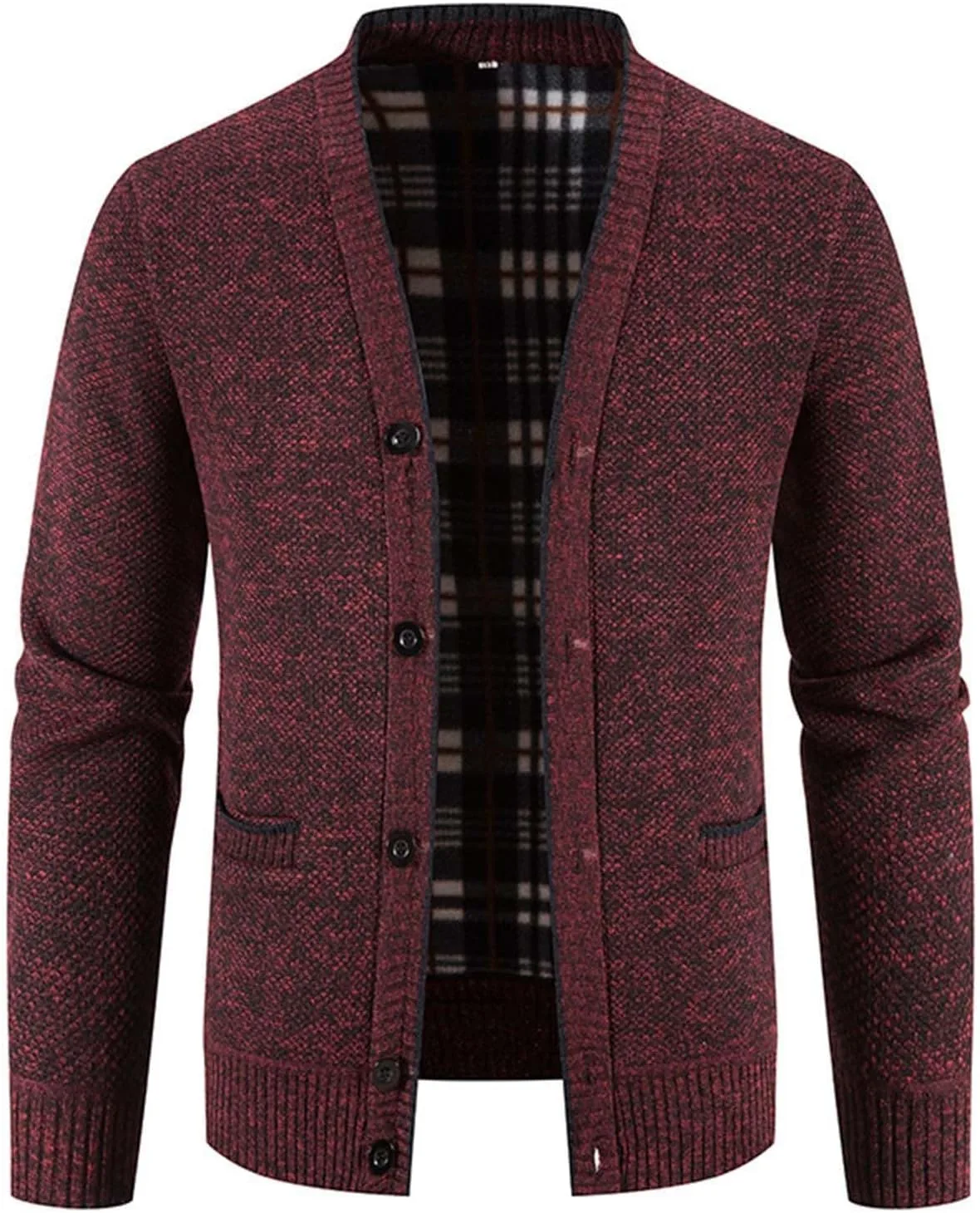 Мужской кардиган с карманом, V-образным вырезом и пуговицами, Slim Fit, зимний
Мужской кардиган с карманом, V-образным вырезом и пуговицами, Slim Fit, зимний