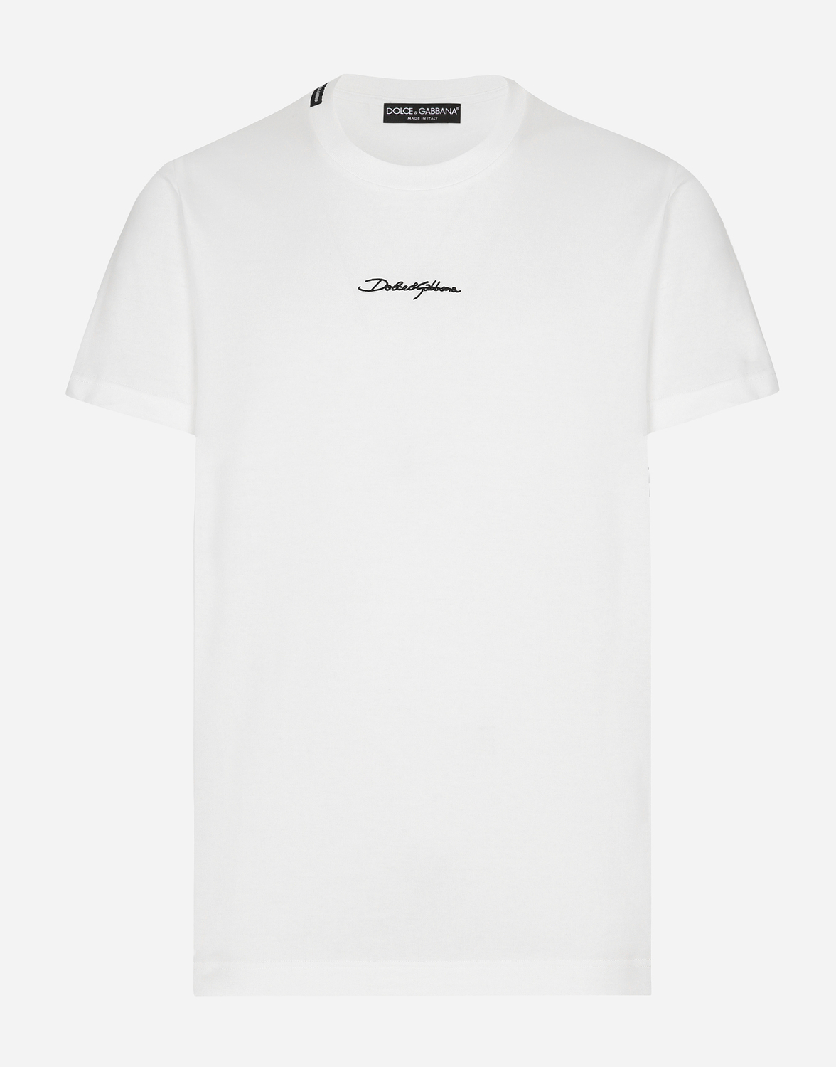 Хлопковая футболка с логотипом Dolce & Gabbana, белый
Хлопковая футболка с логотипом Dolce & Gabbana, белый