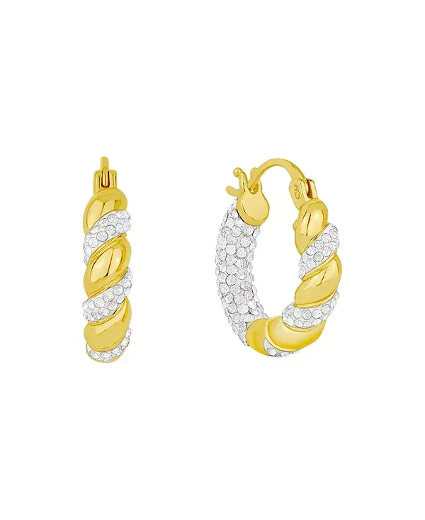 Серьги-Кольца с защелкивающейся крышкой из прозрачного кристалла And Now This, gold
Серьги-Кольца с защелкивающейся крышкой из прозрачного кристалла And Now This, gold