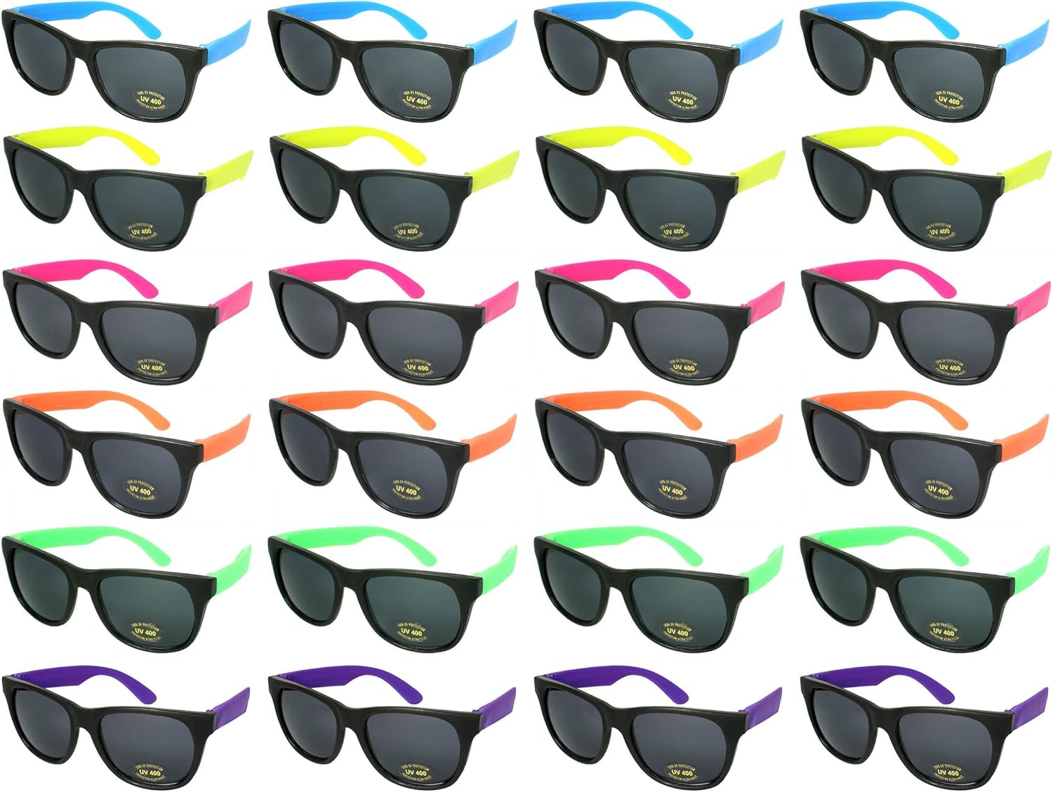 EDGEIWEAR Набор из 24 неоновых солнцезащитных очков в стиле 80-х для вечеринок для взрослых, сертифицированных по стандарту CPSIA, не содержащих свинца (Pb) 5402RA/SET-24, Adult-set-24-mix Colors
EDGEIWEAR Набор из 24 неоновых солнцезащитных очков в стиле 80-х для вечеринок для взрослых, сертифицированных по стандарту CPSIA, не содержащих свинца (Pb) 5402RA/SET-24, Adult-set-24-mix Colors
