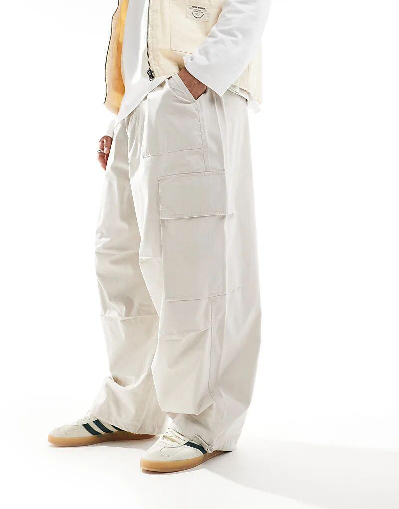 Брюки-карго парашют кремового цвета ASOS DESIGN
Брюки-карго парашют кремового цвета ASOS DESIGN