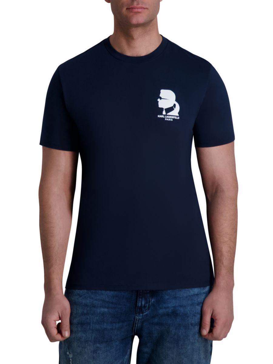 Футболка из хлопка с графическим логотипом Karl Lagerfeld Paris, темно-синий
Футболка из хлопка с графическим логотипом Karl Lagerfeld Paris, темно-синий