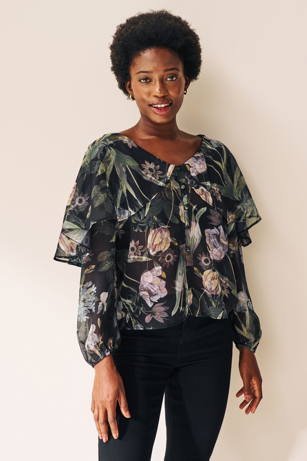 Блузка с длинными рукавами и накидкой Next, зеленый
Блузка с длинными рукавами и накидкой Next, зеленый