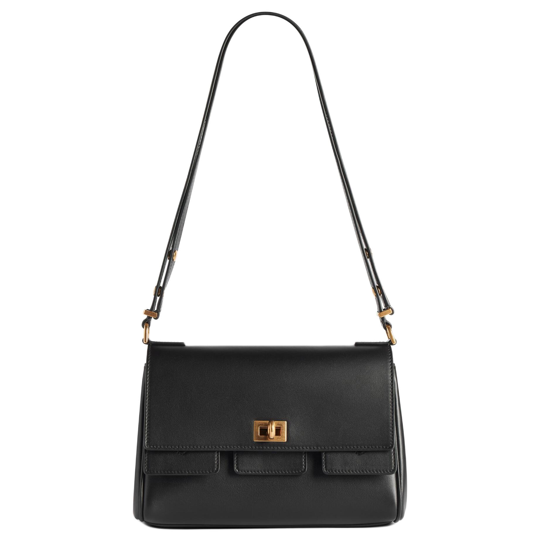 Balenciaga Сумка через плечо Bel Air из телячьей кожи малая женская черная
Balenciaga Сумка через плечо Bel Air из телячьей кожи малая женская черная