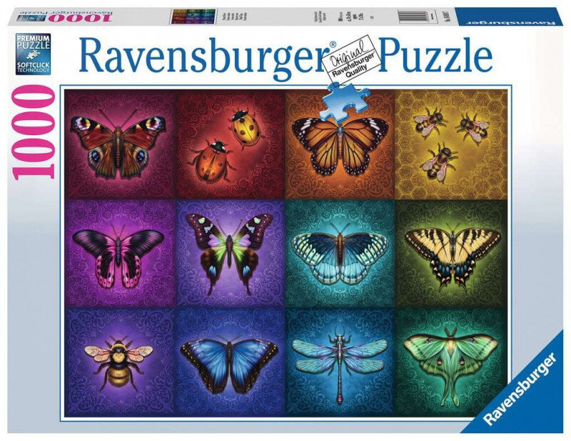 Ravensburger, пазл, Красивые крылатые насекомые, 1000 шт. 
Ravensburger, пазл, Красивые крылатые насекомые, 1000 шт.