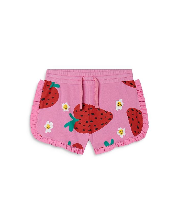 Шорты-свитшоты для девочек с оборками и клубникой - Little Kid Stella McCartney, розовый
Шорты-свитшоты для девочек с оборками и клубникой - Little Kid Stella McCartney, розовый