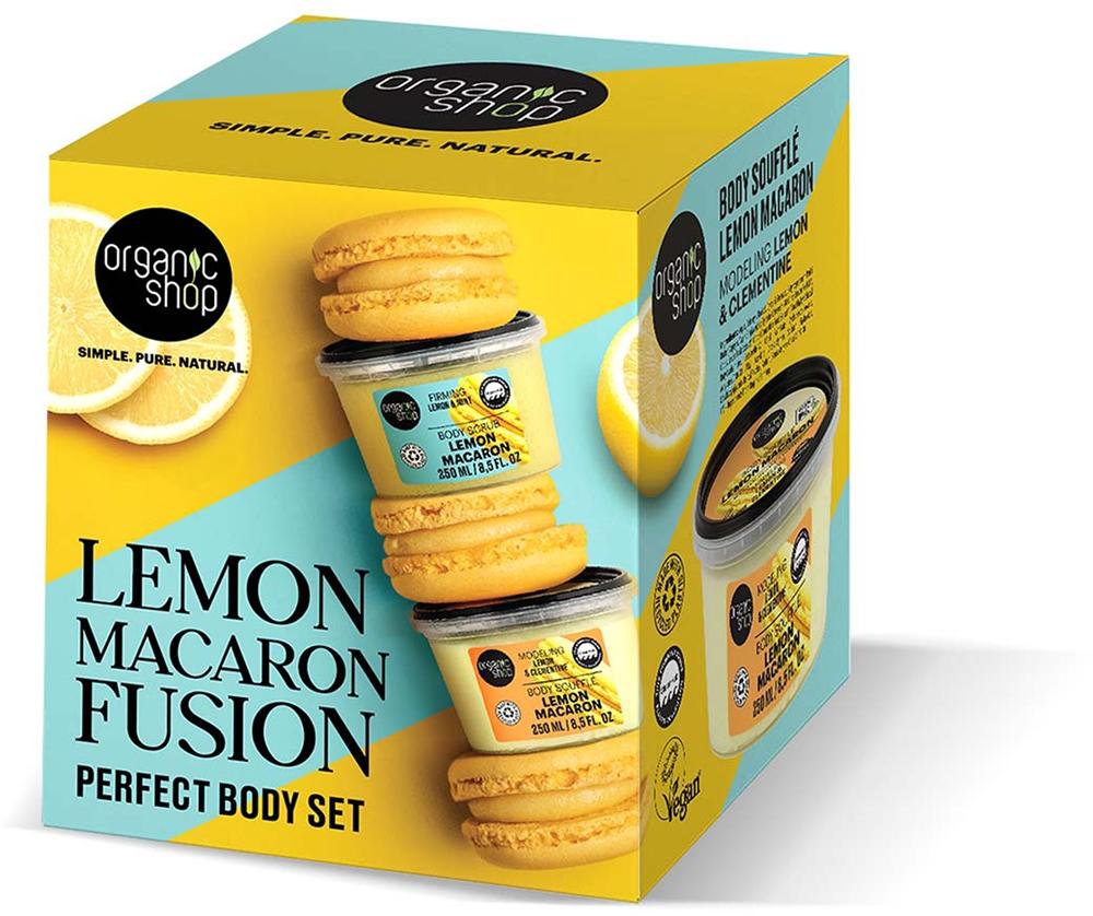 Подарочный набор с лимонным макаронс фьюжн Organic Shop, 2 шт
Подарочный набор с лимонным макаронс фьюжн Organic Shop, 2 шт