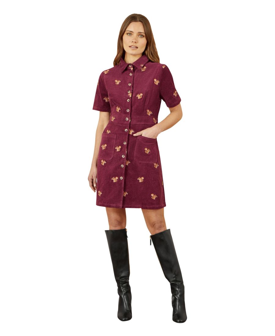 Женское платье-рубашка с вышивкой лисы на шнурке Yumi, Burgundy
Женское платье-рубашка с вышивкой лисы на шнурке Yumi, Burgundy