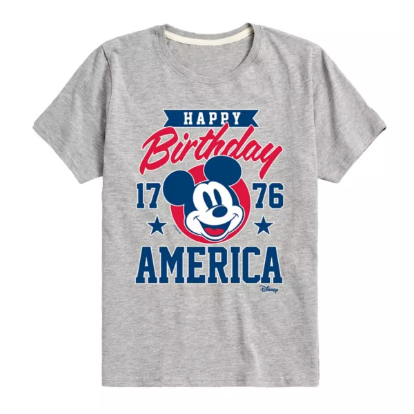 Футболка для мальчиков 8-20 лет с принтом "Mickey Mouse" и надписью "С Днем Рождения, Америка" Disney, серый
Футболка для мальчиков 8-20 лет с принтом "Mickey Mouse" и надписью "С Днем Рождения, Америка" Disney, серый
