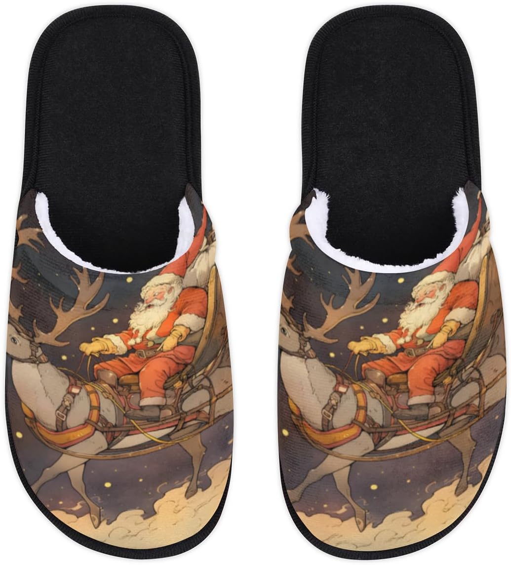 Рождественские тапочки с оленями для женщин и мужчин, домашние тапочки Санта, мягкие, пушистые, теплые, легкие тапочки, уютные домашние тапочки с противоскользящей подошвой Bardic, Multicolor
Рождественские тапочки с оленями для женщин и мужчин, домашние тапочки Санта, мягкие, пушистые, теплые, легкие тапочки, уютные домашние тапочки с противоскользящей подошвой Bardic, Multicolor