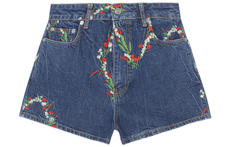 GANNI Джинсовые шорты женские голубые
GANNI Джинсовые шорты женские голубые