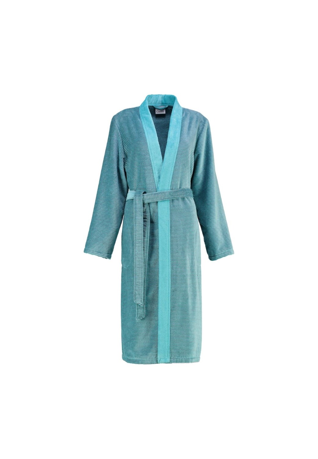Халаты женские Кимоно Двухцветные 6431 бирюзовый - 47 Cawö, синий 
Халаты женские Кимоно Двухцветные 6431 бирюзовый - 47 Cawö, синий