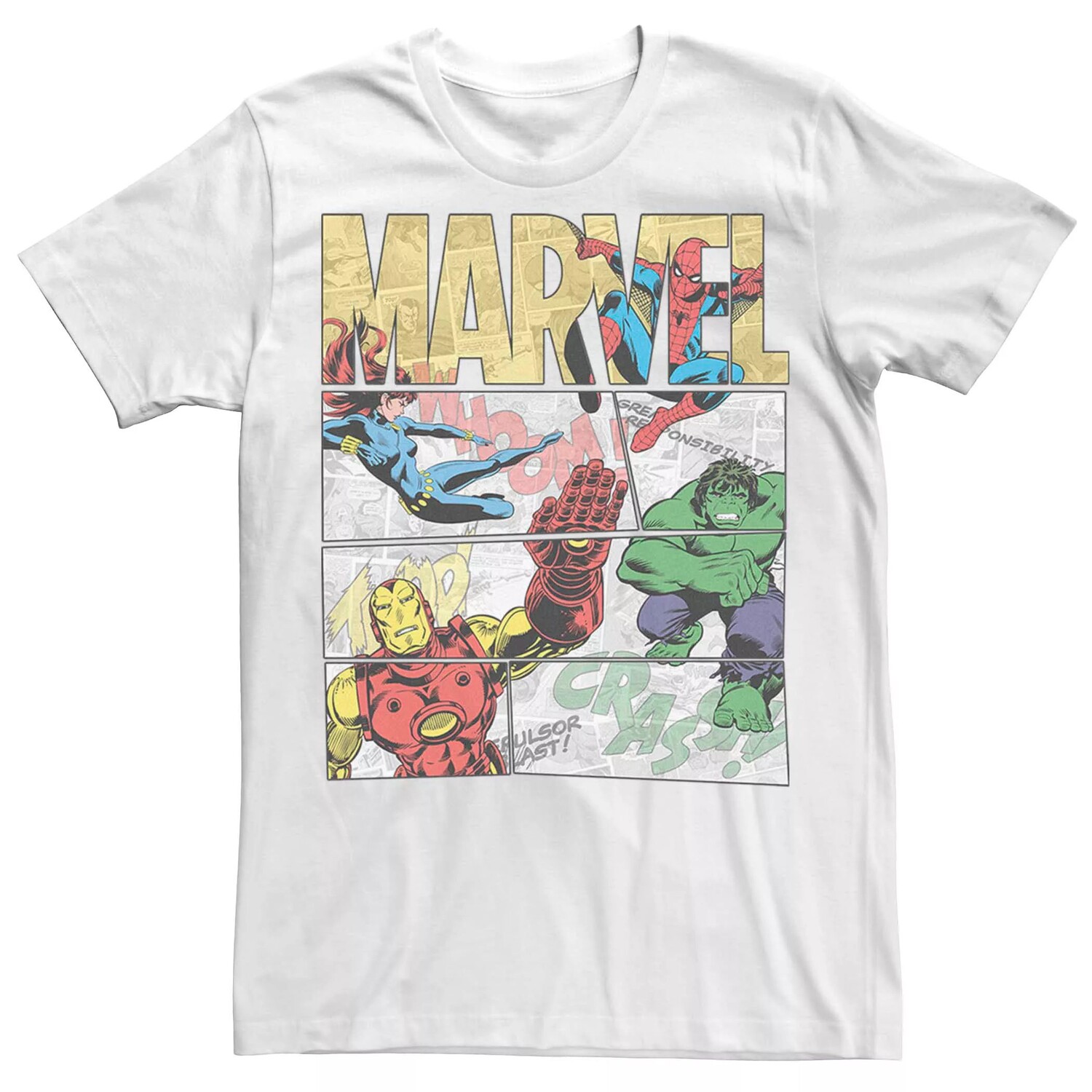 Мужская футболка с плакатом с изображением героя комиксов Marvel Licensed Character
Мужская футболка с плакатом с изображением героя комиксов Marvel Licensed Character