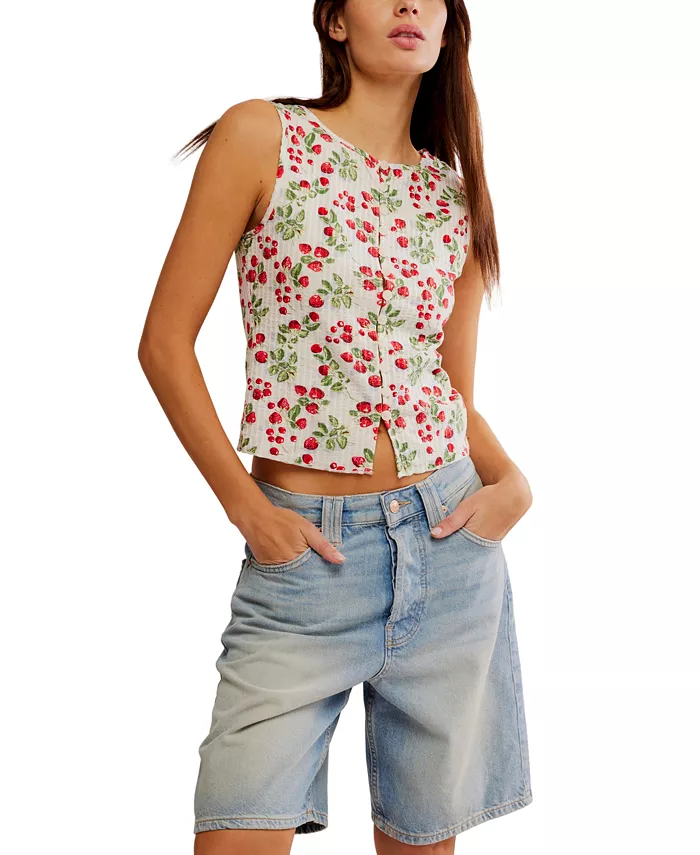 Женский хлопковый принтованный жилет Tilly Free People, белый
Женский хлопковый принтованный жилет Tilly Free People, белый