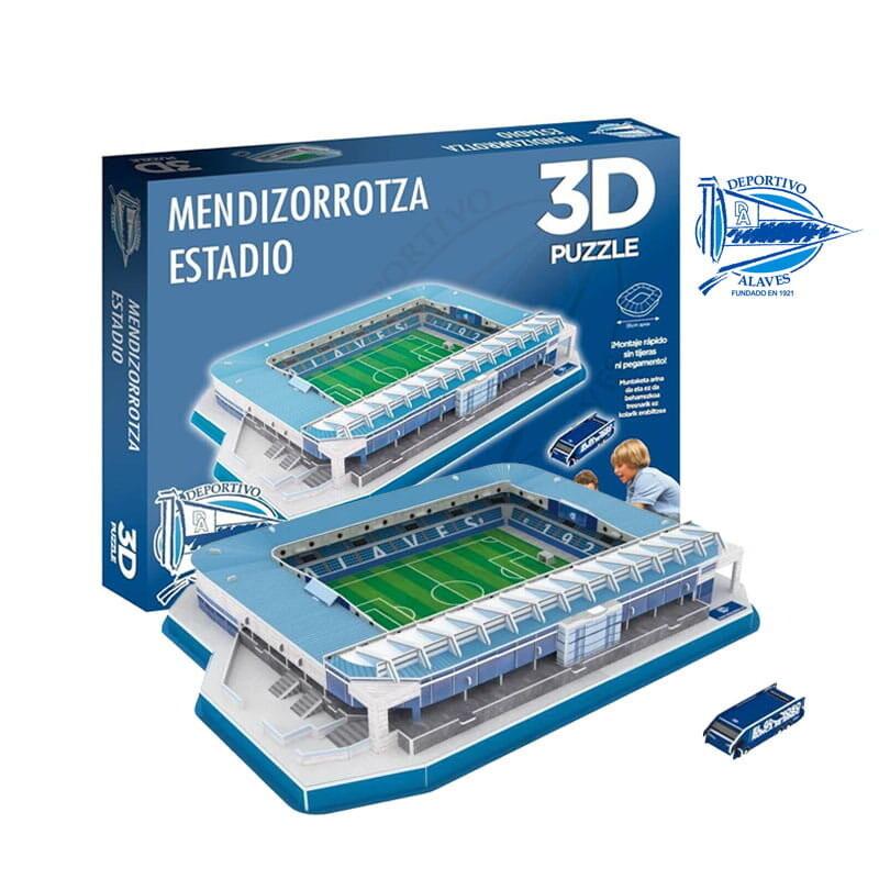 Футбольный стадион МЕНДИЗОРРОЦА - Депортиво Алавес - 3D пазл 98 деталей - модель клуба HABARRI
Футбольный стадион МЕНДИЗОРРОЦА - Депортиво Алавес - 3D пазл 98 деталей - модель клуба HABARRI