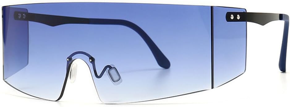 Очки-маска большого размера с одной линзой, солнцезащитные очки с яркими линзами, модные, для мужчин и женщин, защита от УФ-излучения UV400, винтажные очки KTUCN, Blue
Очки-маска большого размера с одной линзой, солнцезащитные очки с яркими линзами, модные, для мужчин и женщин, защита от УФ-излучения UV400, винтажные очки KTUCN, Blue