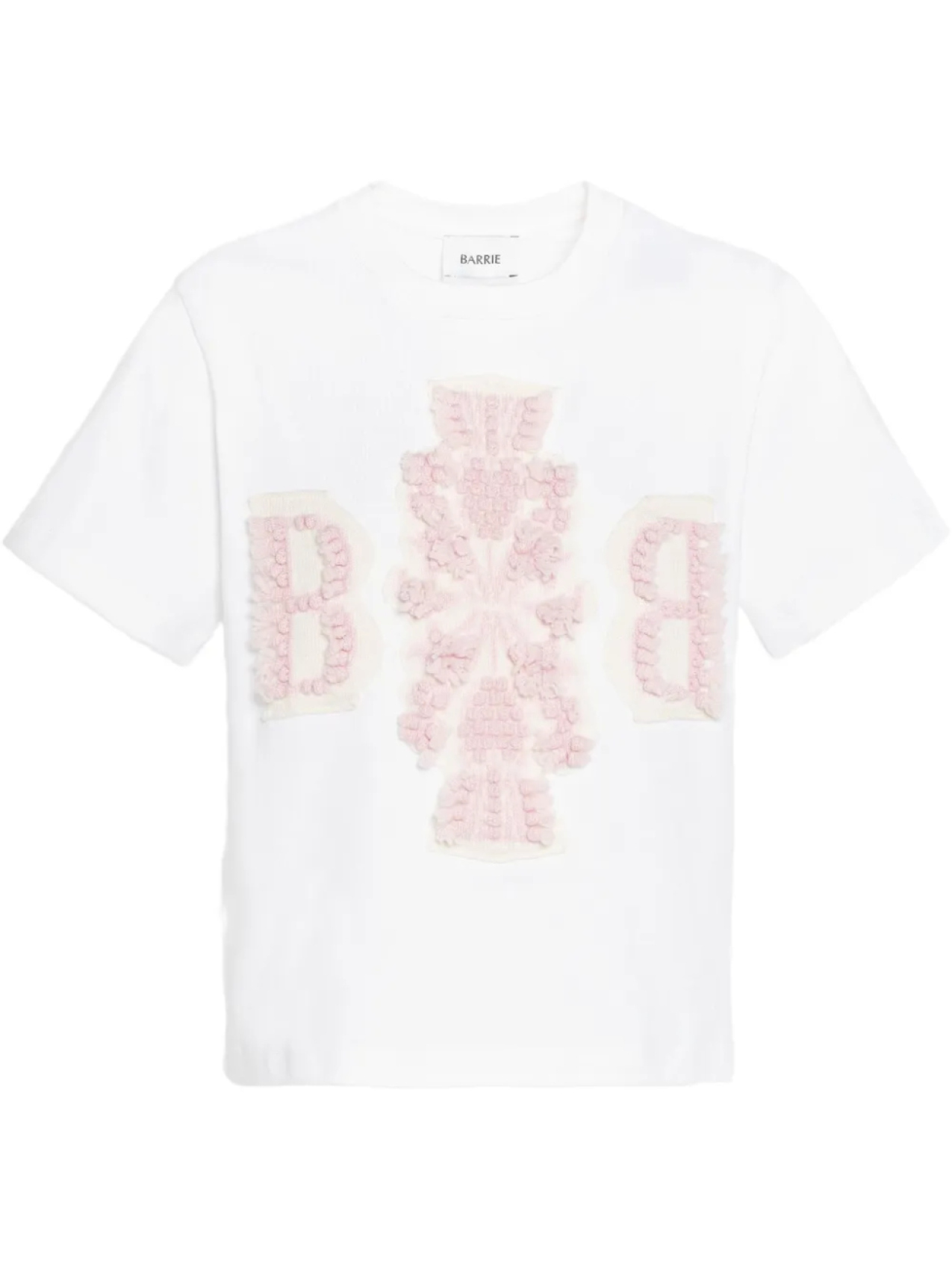 Футболка с вышитым логотипом Barrie, белый 
Футболка с вышитым логотипом Barrie, белый