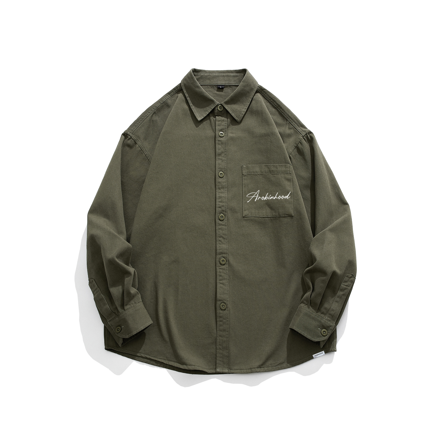 Рубашка унисекс ROBINHOOD, серо-зеленый
Рубашка унисекс ROBINHOOD, серо-зеленый