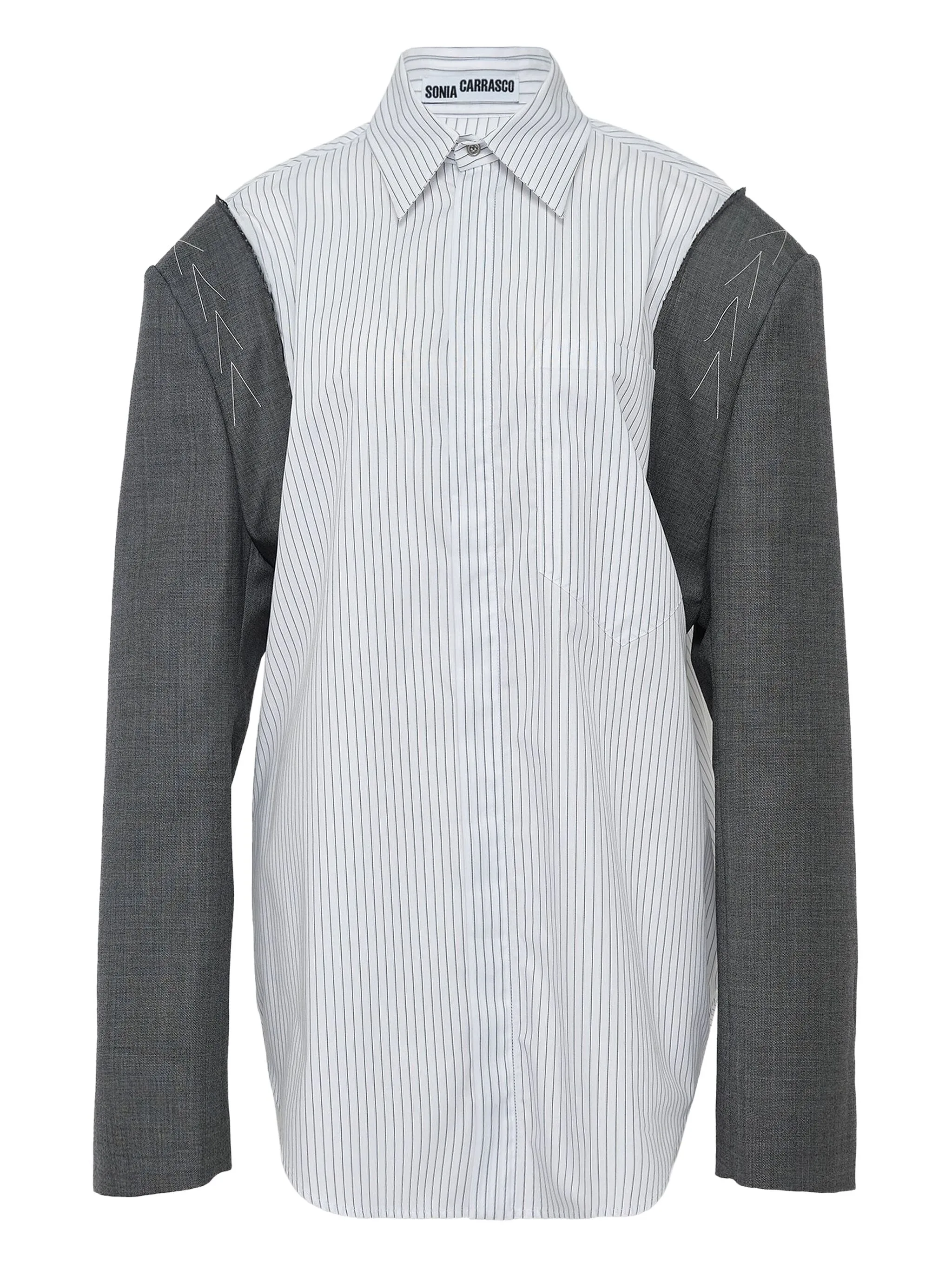 Полосатая рубашка с длинными рукавами Sonia Carrasco, белый
Полосатая рубашка с длинными рукавами Sonia Carrasco, белый