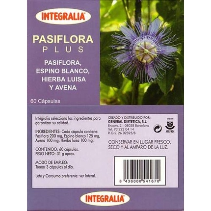 Кап. Passiflora Plus 60 Cap Integralia
Кап. Passiflora Plus 60 Cap Integralia