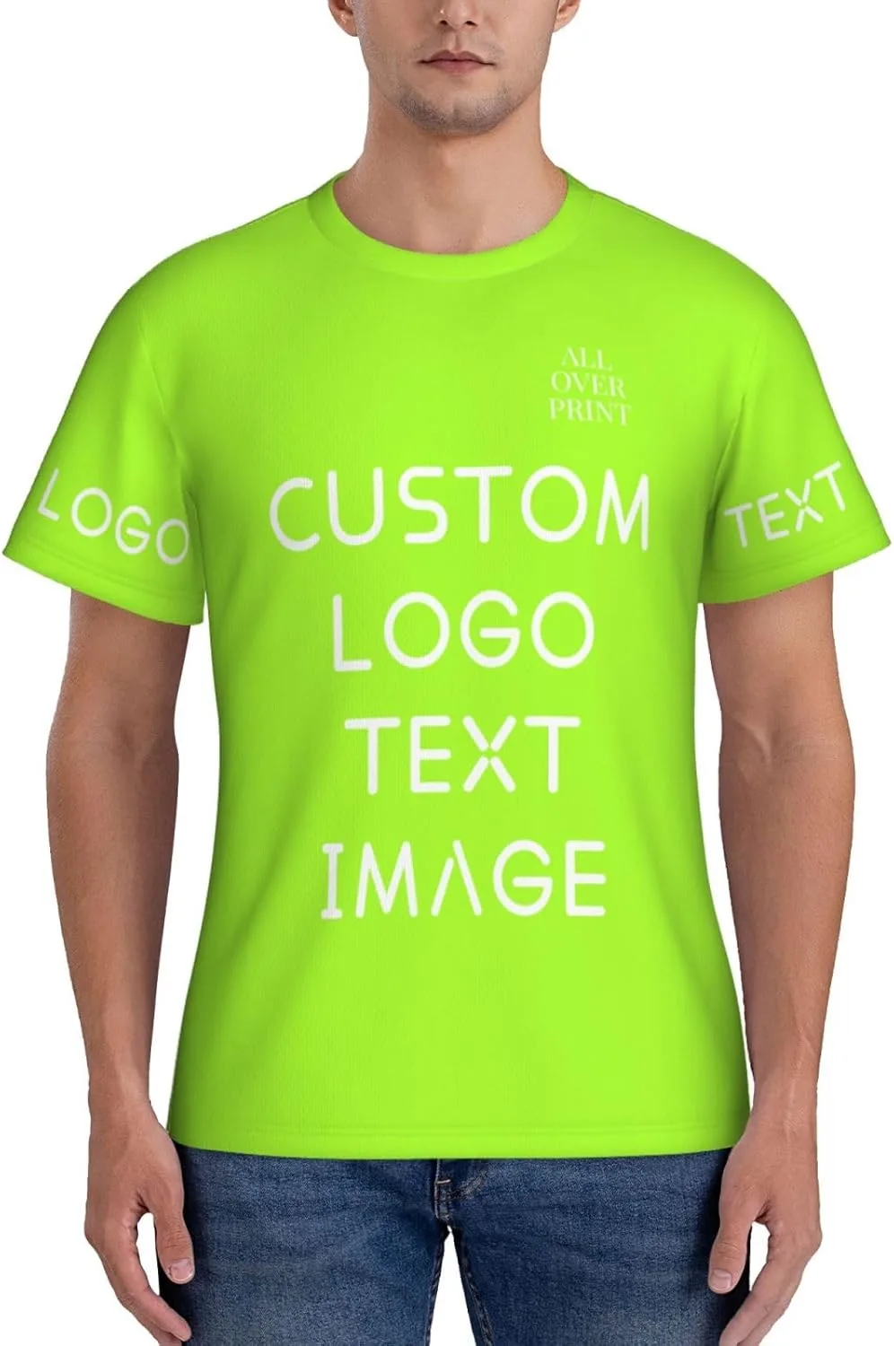 Футболка с полной запечаткой Custom T Shirts с логотипом
Футболка с полной запечаткой Custom T Shirts с логотипом