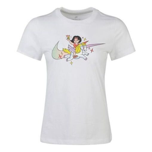 Футболка с мультяшным логотипом трикотажные с коротким рукавом Nike, белый
Футболка с мультяшным логотипом трикотажные с коротким рукавом Nike, белый