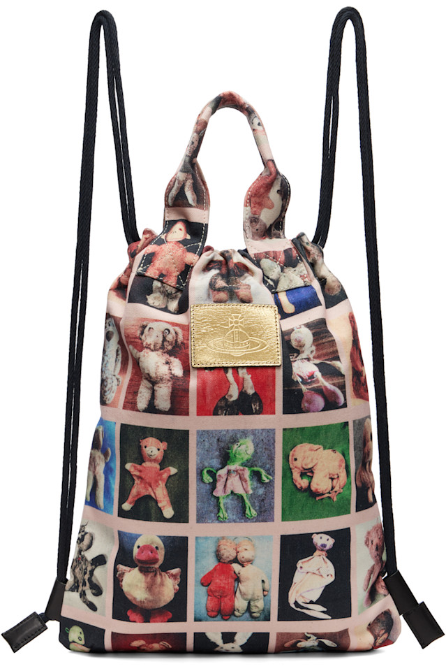 Холщовый рюкзак с медвежатами Pippa на шнурке Vivienne Westwood, мультиколор
Холщовый рюкзак с медвежатами Pippa на шнурке Vivienne Westwood, мультиколор