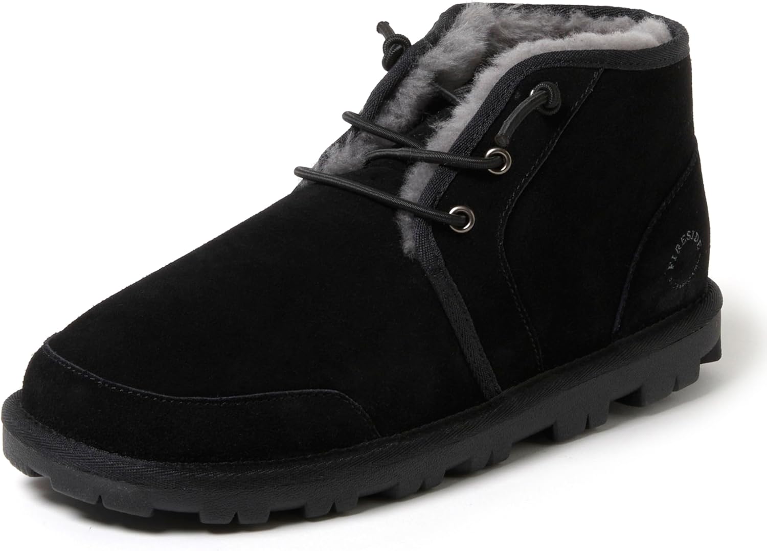 Ботинки Fireside от Dearfoams для мужчин Shepparton с овчиной, для улицы и дома, шнуровка, чукка Fireside By Dearfoams, черный
Ботинки Fireside от Dearfoams для мужчин Shepparton с овчиной, для улицы и дома, шнуровка, чукка Fireside By Dearfoams, черный