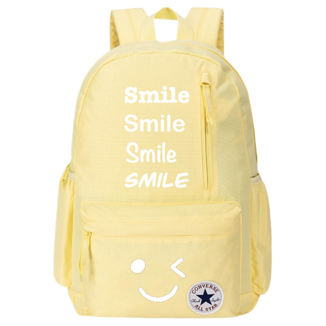 Converse Полиэстеровый рюкзак унисекс яично-желтый, Smile
Converse Полиэстеровый рюкзак унисекс яично-желтый, Smile