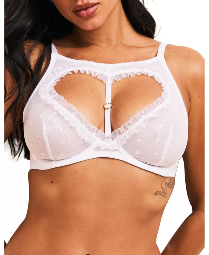 Женский бюстгальтер Kalila без косточек с глубоким вырезом Adore Me, белый 
Женский бюстгальтер Kalila без косточек с глубоким вырезом Adore Me, белый