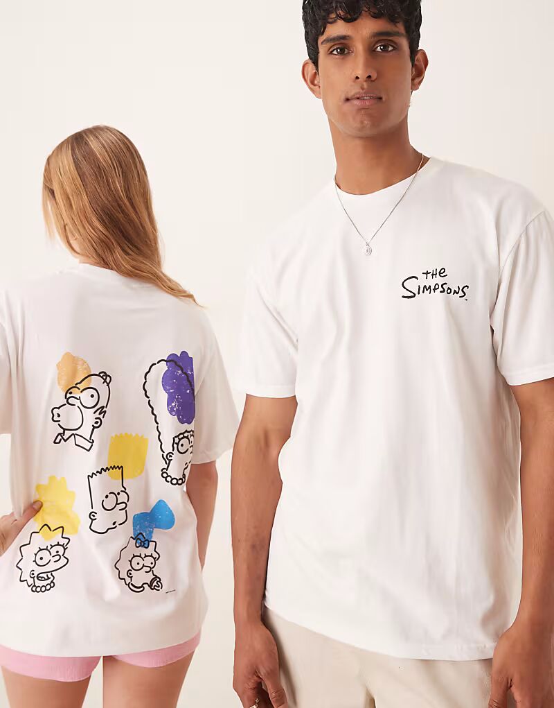 Футболка унисекс свободного покроя ASOS DESIGN белого цвета с принтом «Симпсоны»
Футболка унисекс свободного покроя ASOS DESIGN белого цвета с принтом «Симпсоны»