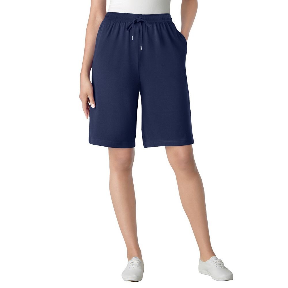 Женщина в женских спортивных трикотажных шортах больших размеров Woman Within, темно-синий
Женщина в женских спортивных трикотажных шортах больших размеров Woman Within, темно-синий