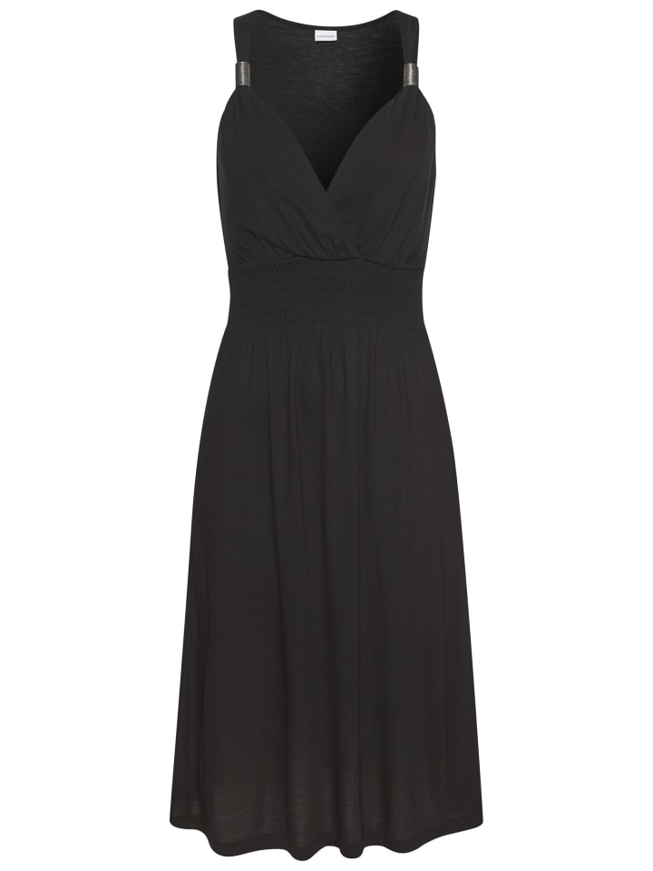 Короткое платье LASCANA, черный
Короткое платье LASCANA, черный