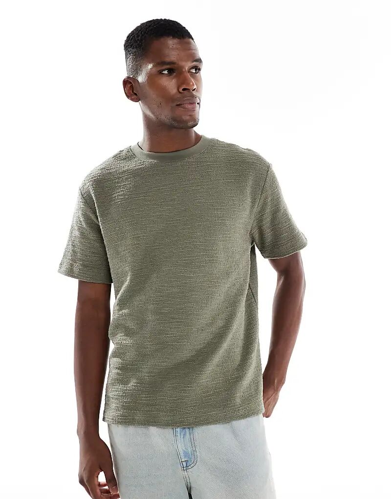 Свободная футболка ASOS DESIGN из плотной ткани букле цвета хаки с разрезом по низу - KHAKI
Свободная футболка ASOS DESIGN из плотной ткани букле цвета хаки с разрезом по низу - KHAKI