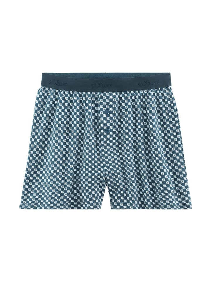 Трусы боксеры s.Oliver Weiter Boxer, цвет petrol bedruckt/schwarz uni
Трусы боксеры s.Oliver Weiter Boxer, цвет petrol bedruckt/schwarz uni