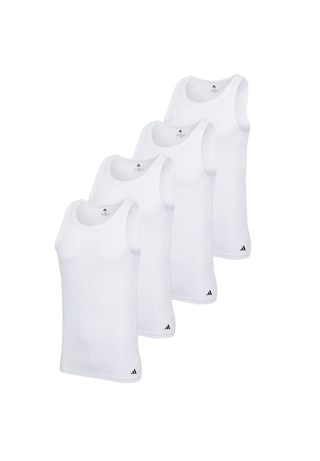 Майка/Топ 4 шт. активный гибкий хлопок Adidas, белый
Майка/Топ 4 шт. активный гибкий хлопок Adidas, белый