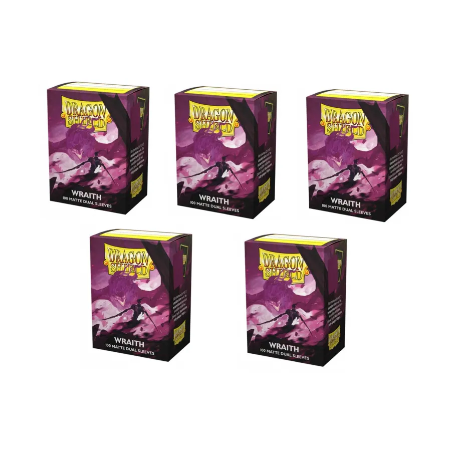 Стандартные рукава – Wraith (10 упаковок по 100 шт.), Dragon Shield - Card Sleeves - Standard Matte Dual
Стандартные рукава – Wraith (10 упаковок по 100 шт.), Dragon Shield - Card Sleeves - Standard Matte Dual