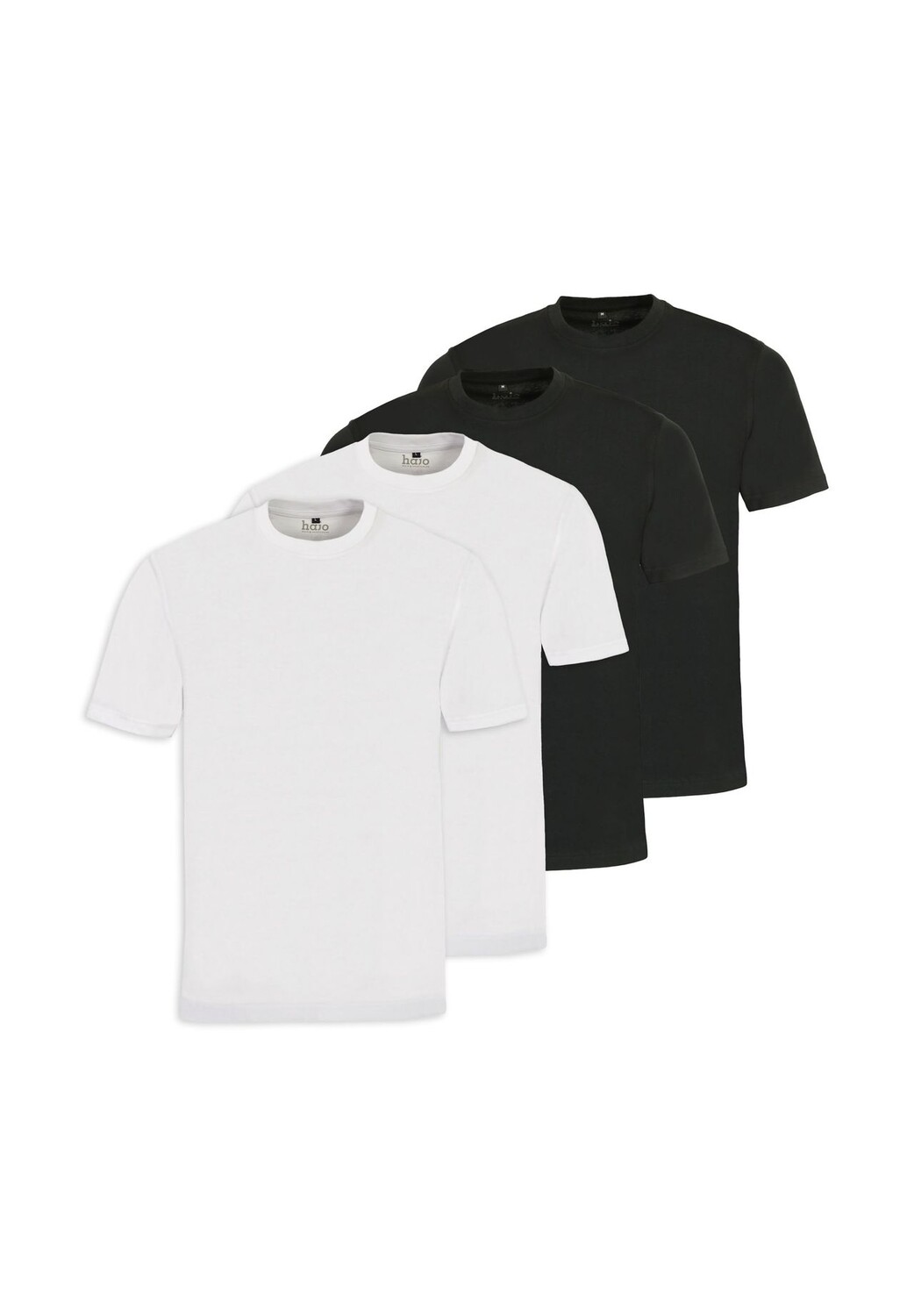 Мужская футболка, 4 шт – базовая, с коротким рукавом, круглый вырез, хлопок, однотонная Hajo, черно-белый
Мужская футболка, 4 шт – базовая, с коротким рукавом, круглый вырез, хлопок, однотонная Hajo, черно-белый