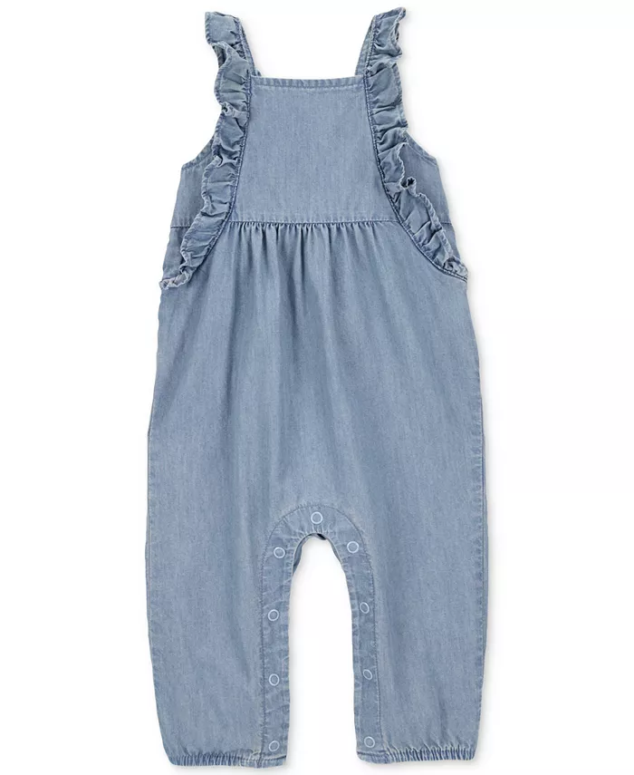 Детский комбинезон из хлопкового шамбре для девочек Carter's, синий
Детский комбинезон из хлопкового шамбре для девочек Carter's, синий