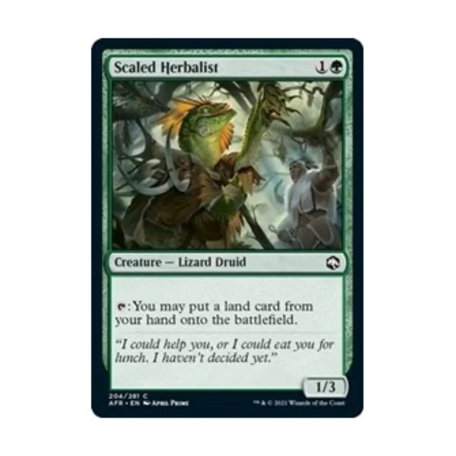 CCG Чешуйчатый травник (С), MTG - Adventures in the Forgotten Realms
CCG Чешуйчатый травник (С), MTG - Adventures in the Forgotten Realms