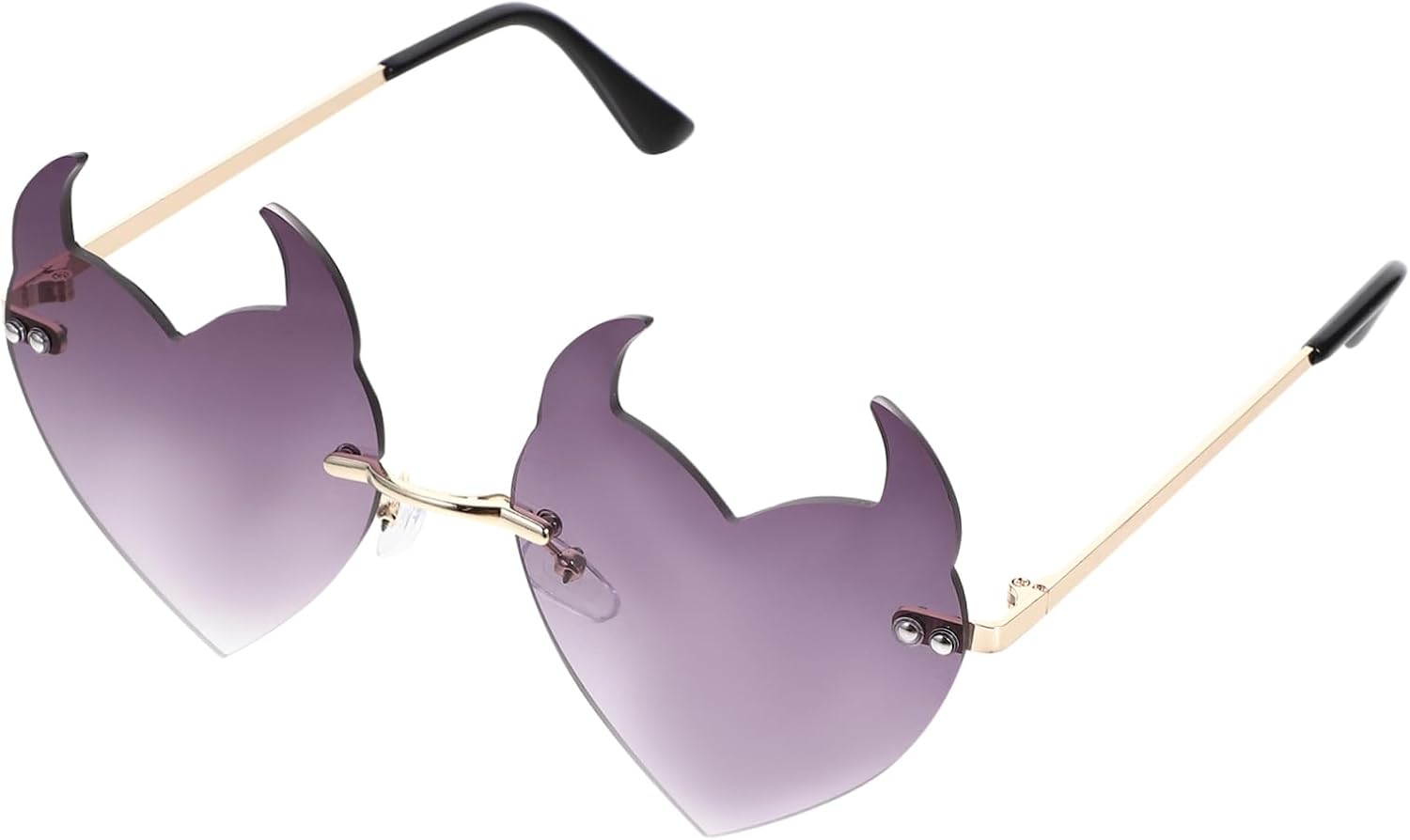 Солнцезащитные очки LIFKOME без оправы в форме сердца для женщин. Уникальные очки без оправы для вечеринок и мероприятий. Стиль «коровьи рога». Стильные декоративные очки для подростков и взрослых, Lavender
Солнцезащитные очки LIFKOME без оправы в форме сердца для женщин. Уникальные очки без оправы для вечеринок и мероприятий. Стиль «коровьи рога». Стильные декоративные очки для подростков и взрослых, Lavender