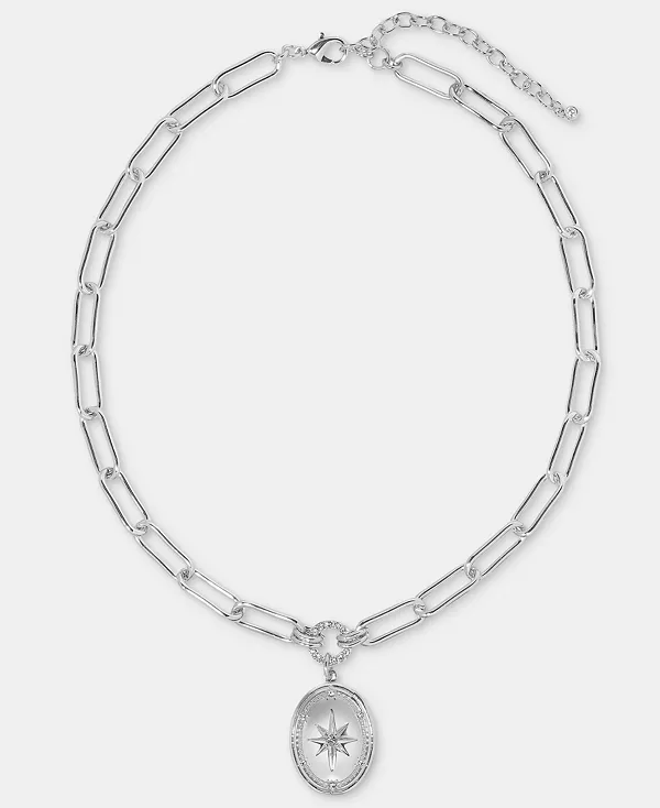 Ожерелье с подвеской в виде овального медальона со звездой паве, 18 дюймов + удлинитель 3 дюйма, эксклюзивно в Macy's On 34Th, rhodium
Ожерелье с подвеской в виде овального медальона со звездой паве, 18 дюймов + удлинитель 3 дюйма, эксклюзивно в Macy's On 34Th, rhodium
