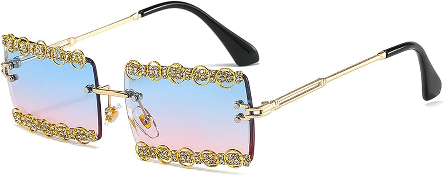 Солнцезащитные очки COTIA прямоугольной формы без оправы для женщин и мужчин, с бриллиантовой огранкой, квадратной оправой, модные ретро-очки с металлическим каркасом, Blue Pink
Солнцезащитные очки COTIA прямоугольной формы без оправы для женщин и мужчин, с бриллиантовой огранкой, квадратной оправой, модные ретро-очки с металлическим каркасом, Blue Pink