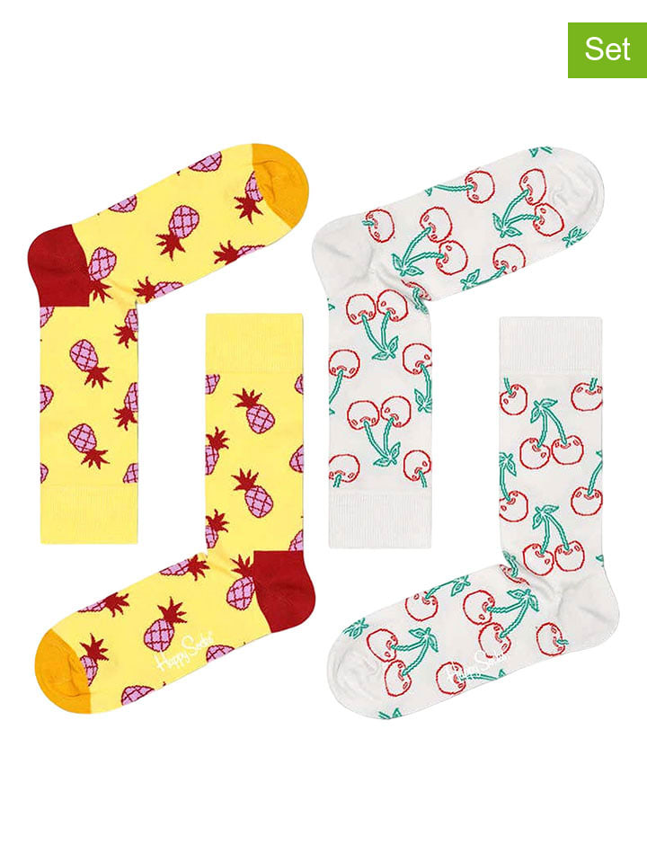 Носки Pineapples & Cherrys Happy Socks, цвет weiß/gelb
Носки Pineapples & Cherrys Happy Socks, цвет weiß/gelb