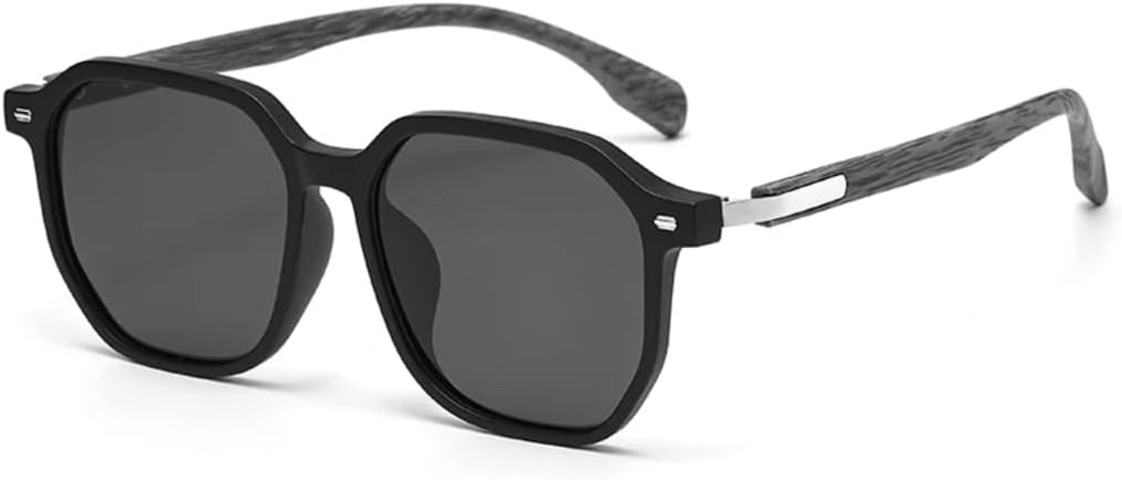 Ретро-модные поляризованные солнцезащитные очки для женщин и мужчин, классический винтажный стиль, защита от УФ-излучения UV400, для активного отдыха VFDHN, Matte Black Black
Ретро-модные поляризованные солнцезащитные очки для женщин и мужчин, классический винтажный стиль, защита от УФ-излучения UV400, для активного отдыха VFDHN, Matte Black Black