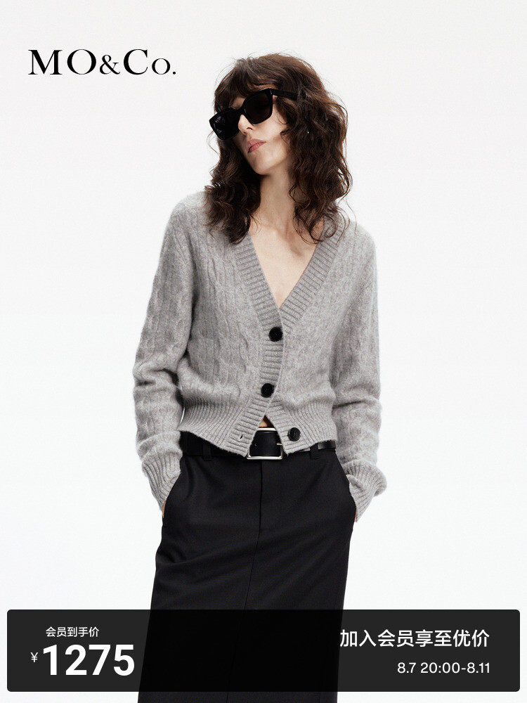 Свитер короткий Moco с V-образным вырезом, красный
Свитер короткий Moco с V-образным вырезом, красный