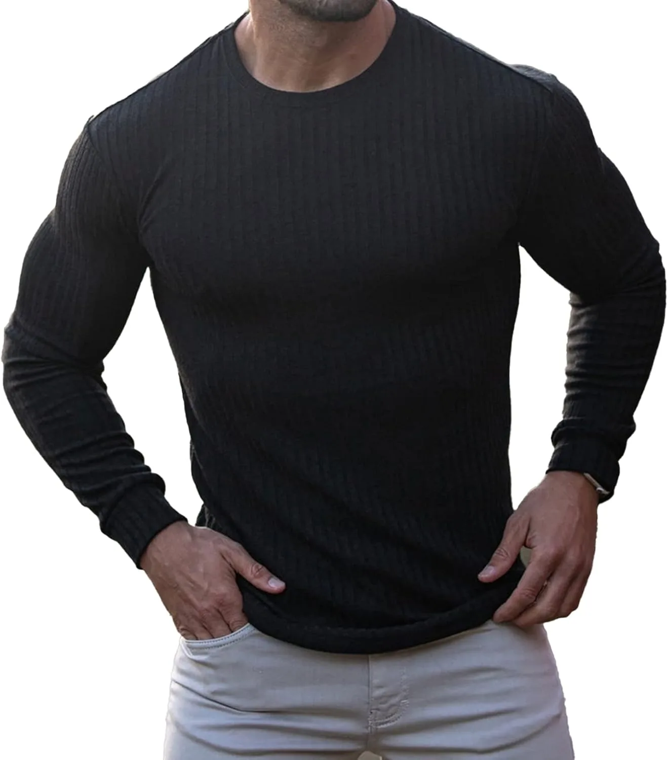 Мужская футболка Yeahdor с коротким/длинным рукавом, рифленая, Slim Fit
Мужская футболка Yeahdor с коротким/длинным рукавом, рифленая, Slim Fit