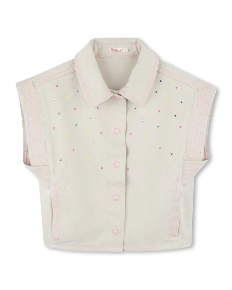 Хлопковая куртка без рукавов для девочек Billieblush, бежевый
Хлопковая куртка без рукавов для девочек Billieblush, бежевый