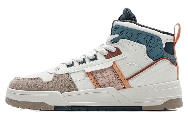 Обувь для скейтбординга Мужская с высоким верхом Белый/Синий/Коричневый Qiaodan
Обувь для скейтбординга Мужская с высоким верхом Белый/Синий/Коричневый Qiaodan