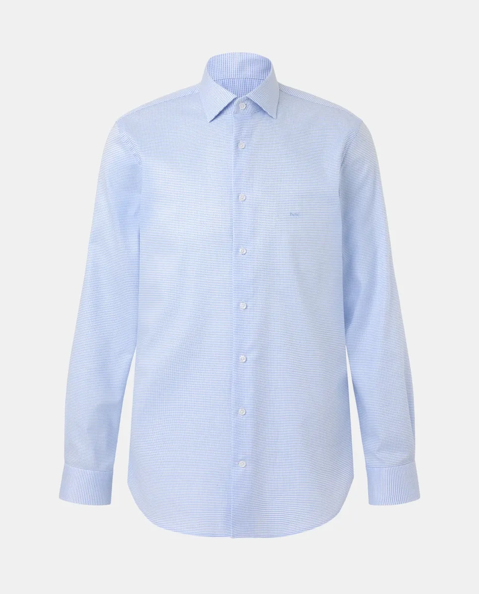 Мужская рубашка классического кроя modern fit с текстурой Michael Kors, светло-голубой
Мужская рубашка классического кроя modern fit с текстурой Michael Kors, светло-голубой